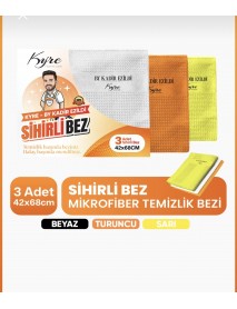 KYRE 3 LÜ MİKROFİBER SİHİRLİ BEZ KYRE 3 LÜ MİKROFİBER SİHİRLİ BEZ