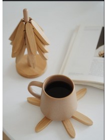 4 LÜ STANDLI AHŞAP NİHALE MEŞE