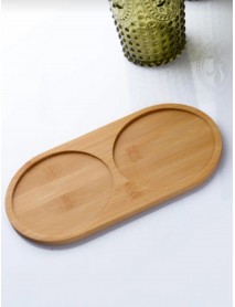 BAMBU YAĞDANLIK ALTLIĞI OVAL 2 BÖLMELİ